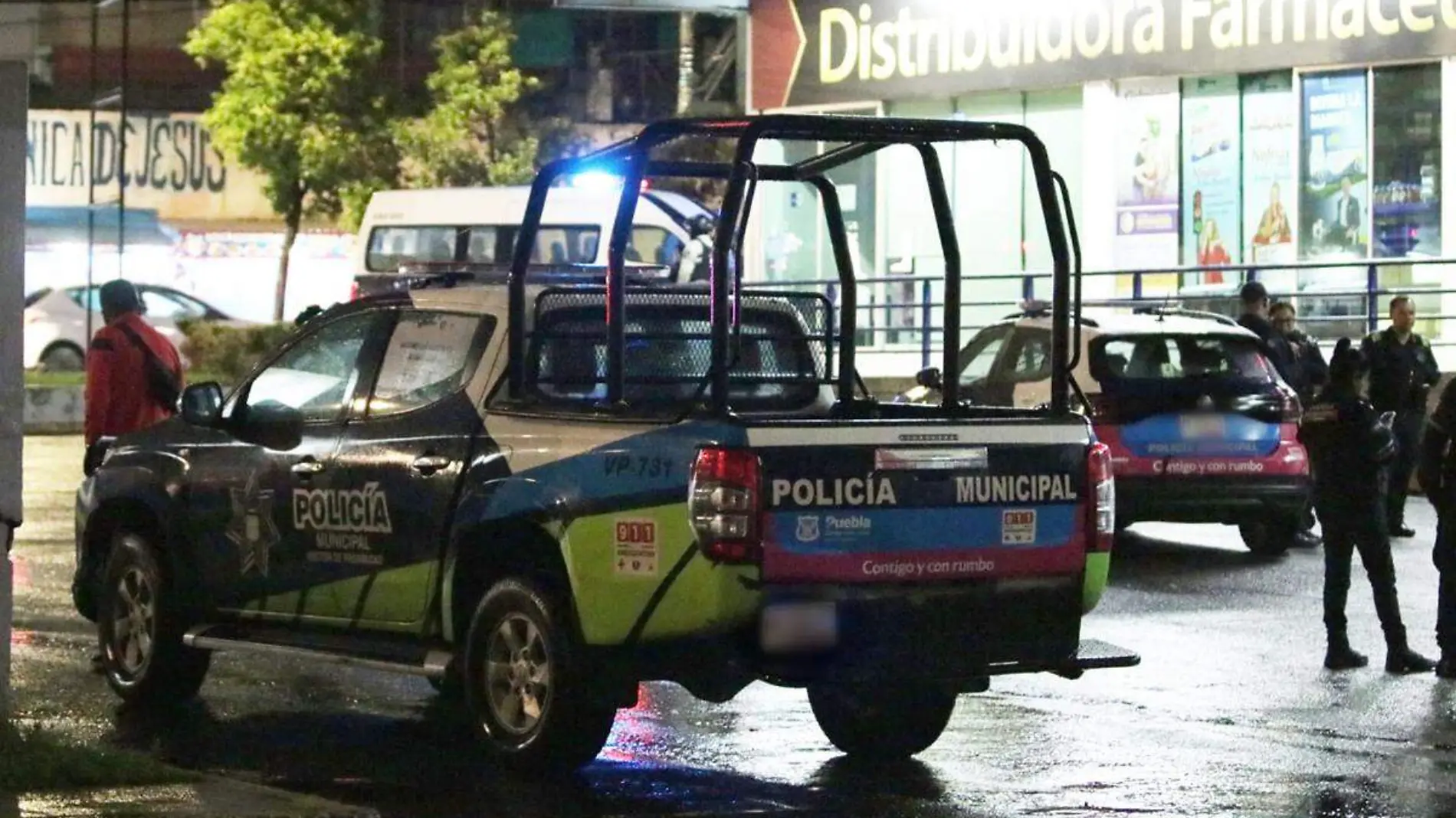 patrulla de policia en Puebla 1